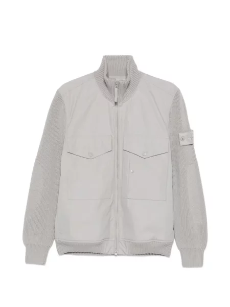 Geacă Stone Island cu strasuri gri
