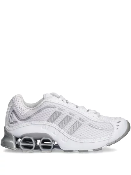 Sneakerși Adidas Gazelle din piele de căprioară cu decolteu rotund alb