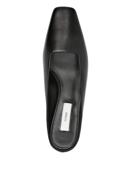 Papuci tip mules Toteme din piele negru