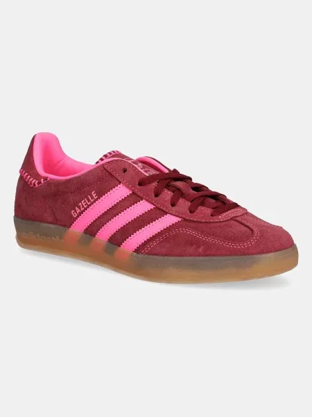 Adidas Originals sneakers din piele întoarsă Gazelle Indoor W bordo