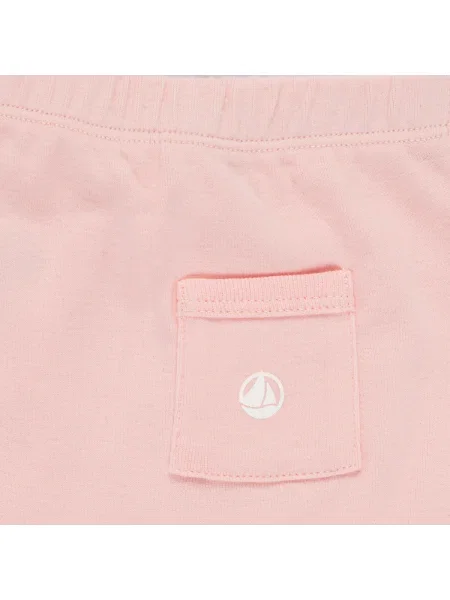 Pantaloni copii Petit Bateau roz