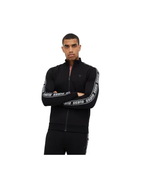 Guess bluza z aplikacją czarny