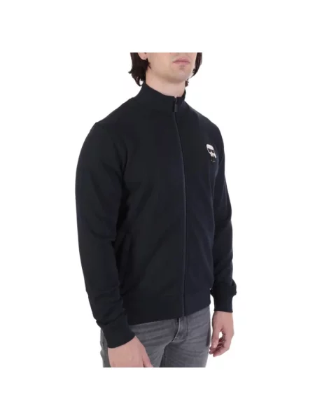 Bluza Karl Lagerfeld z logo niebieska