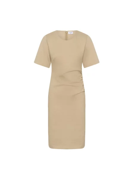 Sukienka midi Saint Tropez do kolan beżowa