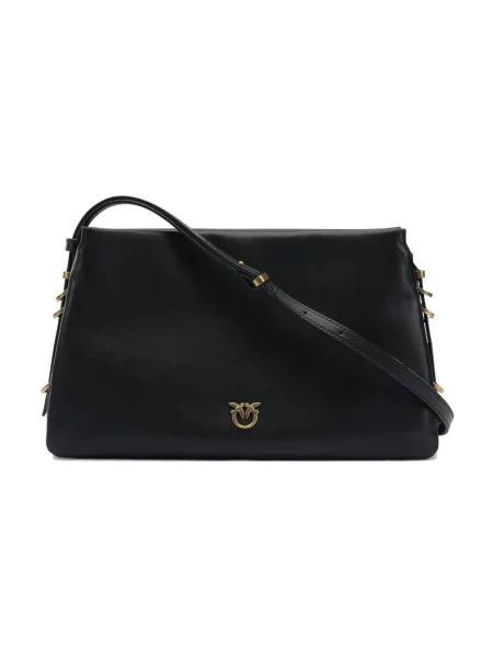 Jedwabna torebka Pinko czarna