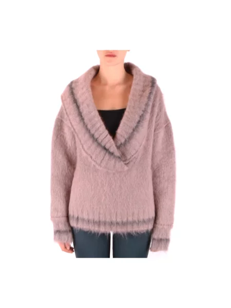 Sweter Peuterey wełniany różowy