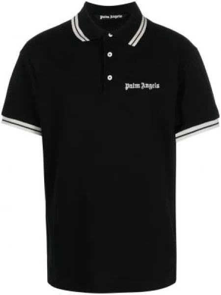 Tricou polo Palm Angels cu broderie