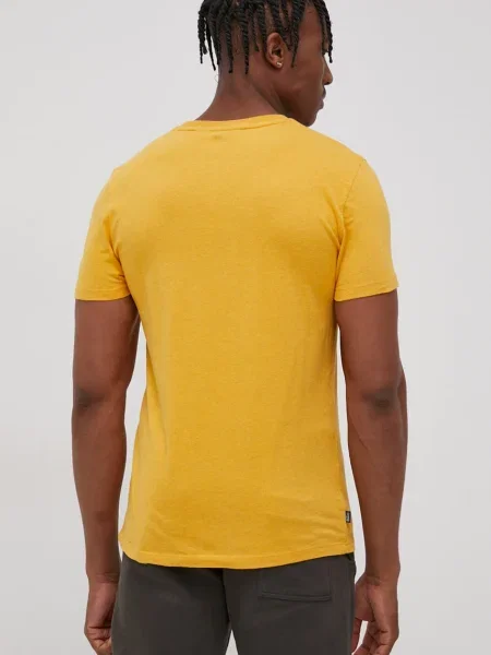 Tricou Superdry retro cu autograf galben