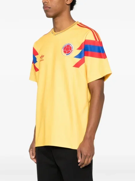 Ριγέ τρέξιμο μπουφάν Adidas με λαιμόκοψη v πράσινο