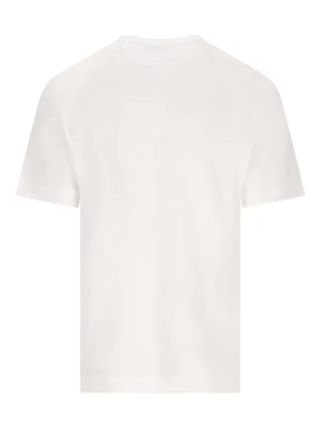 Tricou Zegna cu decolteu rotund alb
