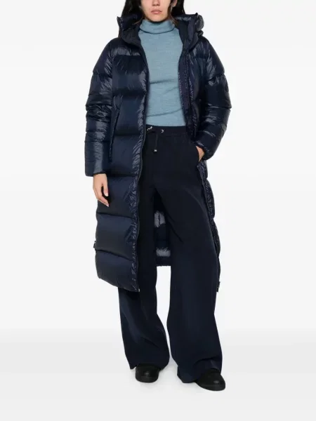 Pantaloni palazzo Herno cu cordon albastru