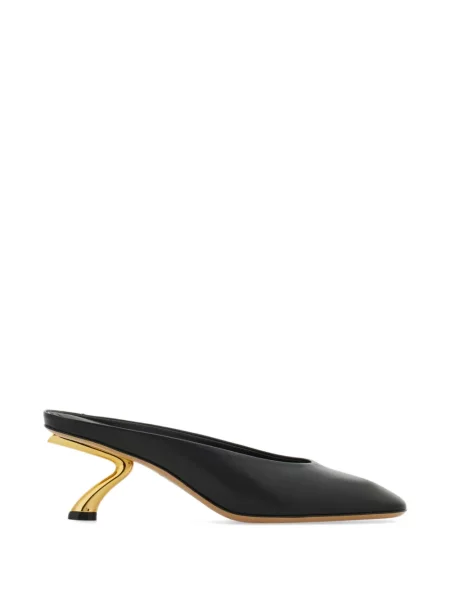 Papuci tip mules Ferragamo negru
