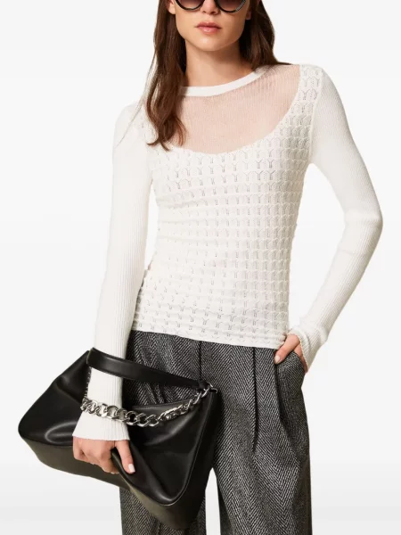 Pulover Twinset alb