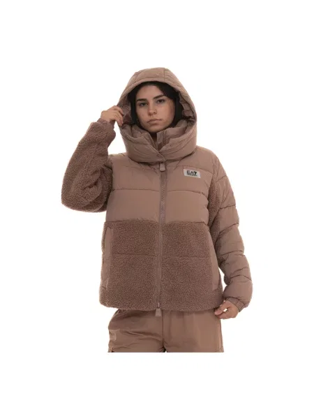 Kurtka puchowa Emporio Armani Ea7 różowa