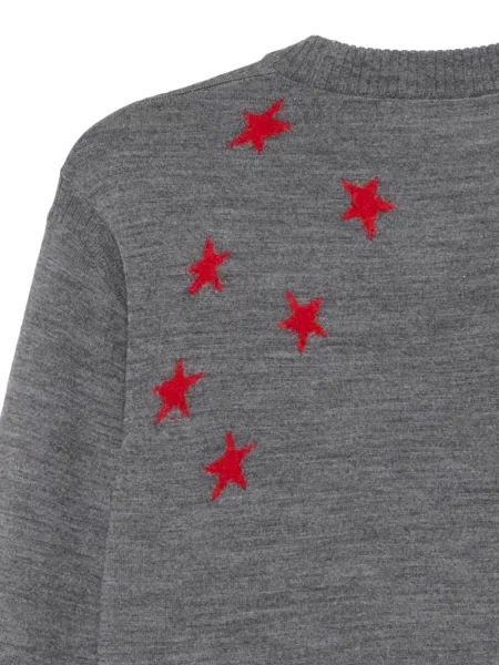 Pulover Undercover cu decolteu rotund gri