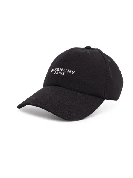 Czapka z daszkiem Givenchy z logo czarna