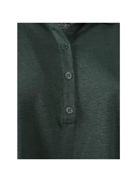 Lniana koszulka polo Majestic Filatures zielona