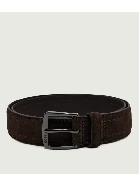 BOSS BLACK Curea | piele întoarsă negru