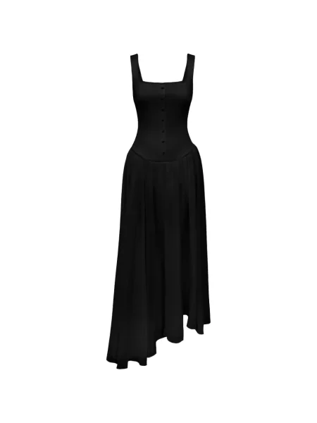 Rochie Post Meridiem asimetrică de costum negru