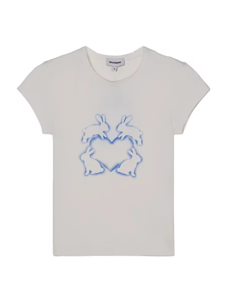 BALMOHK Tricou albastru alb