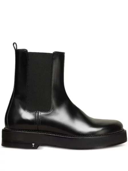 Botine chelsea Ami Paris din piele negru
