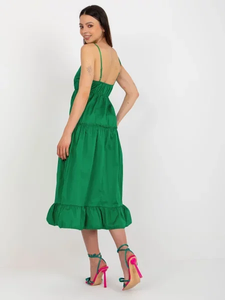 Rochie Fashionhunters de costum verde