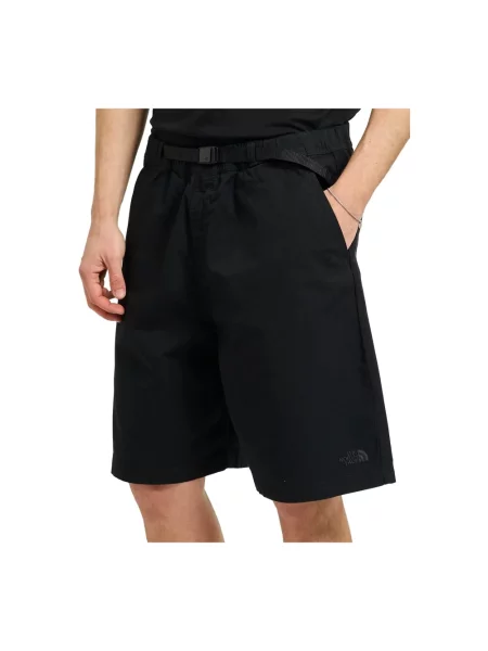Spodenki sportowe The North Face z wysoką talią trekkingowe czarne