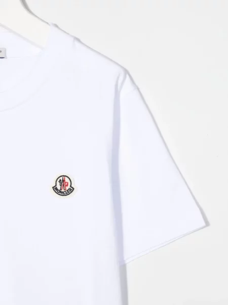 Koszulka dziecięca Moncler Enfant biała