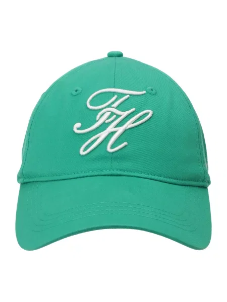 TOMMY HILFIGER Șapcă verde pin alb