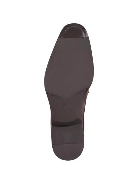 Pantofi loafer Santoni din piele maro
