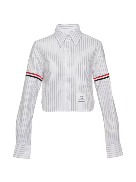 Decupat cămașă Thom Browne alb