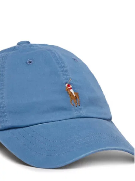 Kepurė su snapeliu Polo Ralph Lauren mėlyna