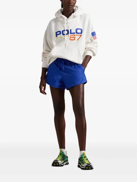 Kostiumas marškinėliai Polo Ralph Lauren satininis iki kelių balta
