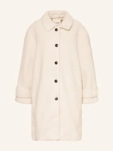 Miss Lagotte Płaszcz Bouclé weiss