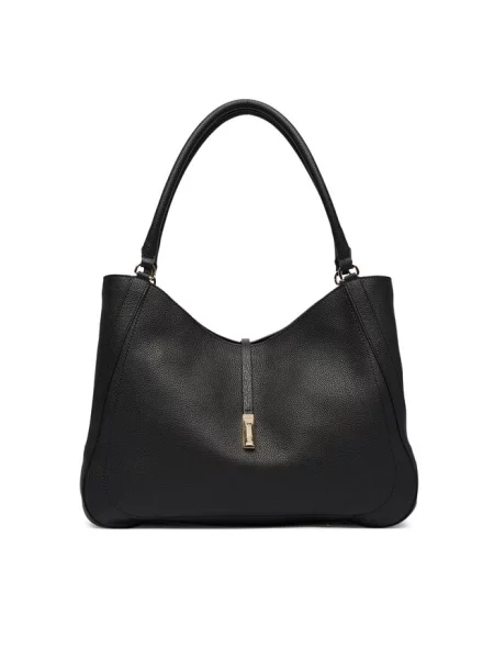 BOSS torebka skórzana REAH MEDIUM TOTE czarna