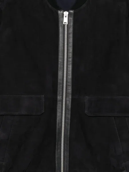 Geacă bomber Arma din piele de căprioară negru