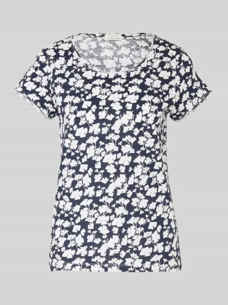 T-shirt o kroju relaxed fit z czystej bawełny Tom Tailor