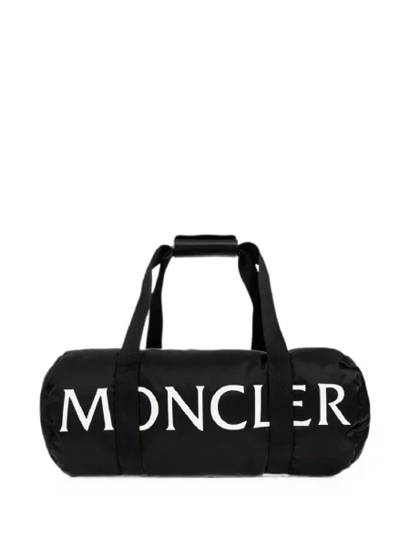 Sală de gimnastică geantă de sport Moncler cu imagine negru