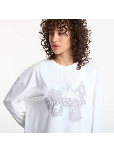Kvetinové tričko Off-white biela