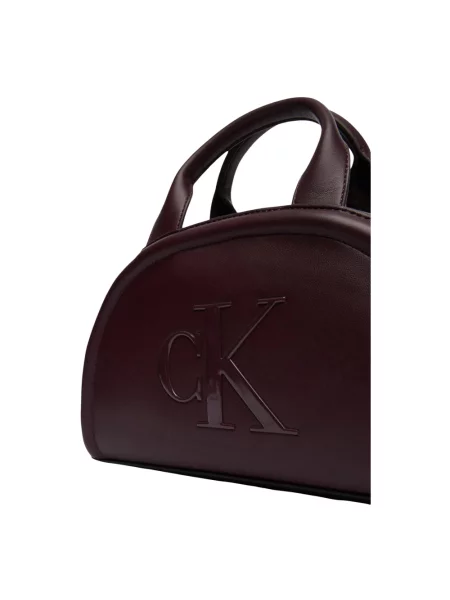 Calvin Klein torebka crossbody z imitacji skóry brązowa