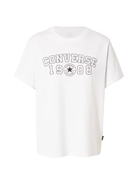 CONVERSE Tričko čierna biela