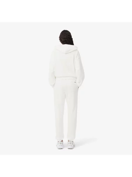 Lacoste Spodnie Dresowe Z Polaru Z Logo zielone