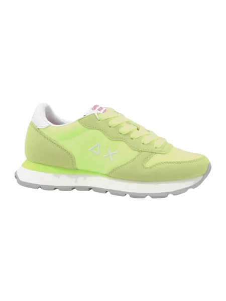 Sneakersy Sun68 skórzane żółte