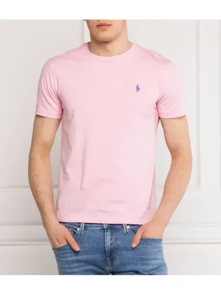 Tricou polo Polo Ralph Lauren cu broderie roz