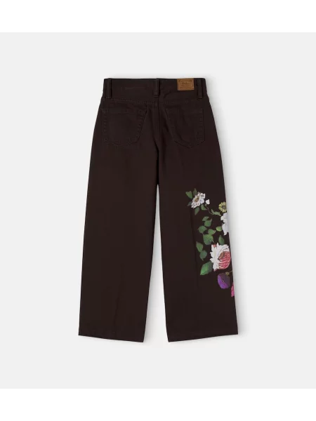 Gyerek széles szárú farmer Polo Ralph Lauren barna