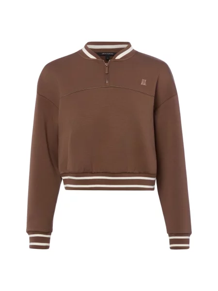 Armani Exchange Bluza Kobiety jednolity S brązowy