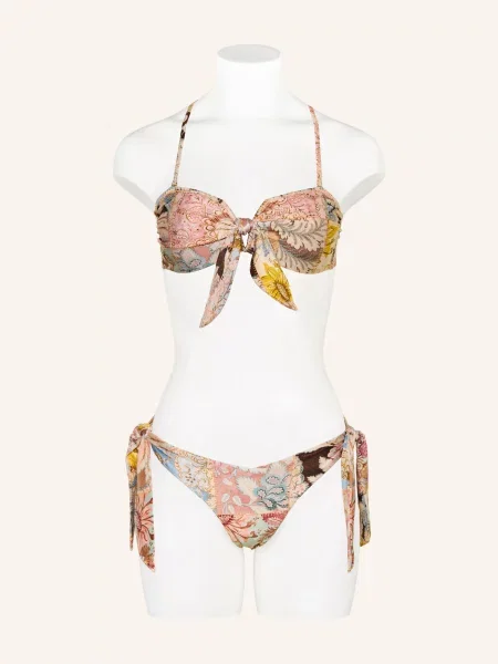 Zimmermann Góra Bikini Typu Bandeau Daylight beige beżowy