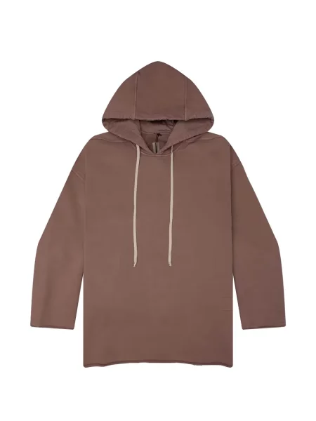 Hanorac cu glugă Rick Owens Drkshdw cu cordon maro