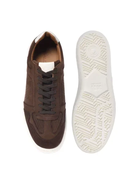Sneakersy Baldinini skórzane brązowe