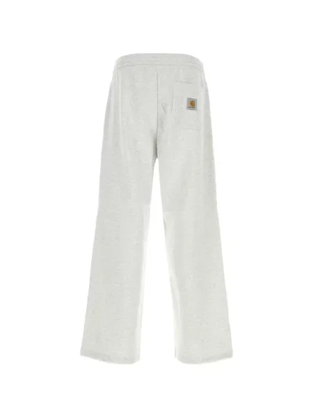 Pantaloni Carhartt Wip alergare cu autograf gri